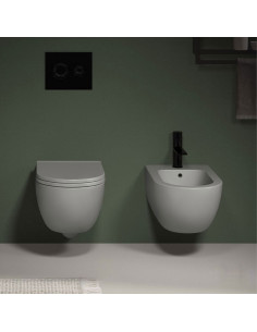 Cielo Enjoy Wall Hung MATT WHITE Toilet, bidet and seat | Quaranta Ceramiche