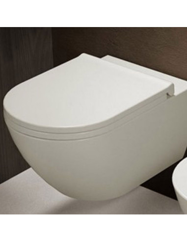Cielo Enjoy Wall Hung MATT WHITE Toilet, bidet and seat | Quaranta Ceramiche