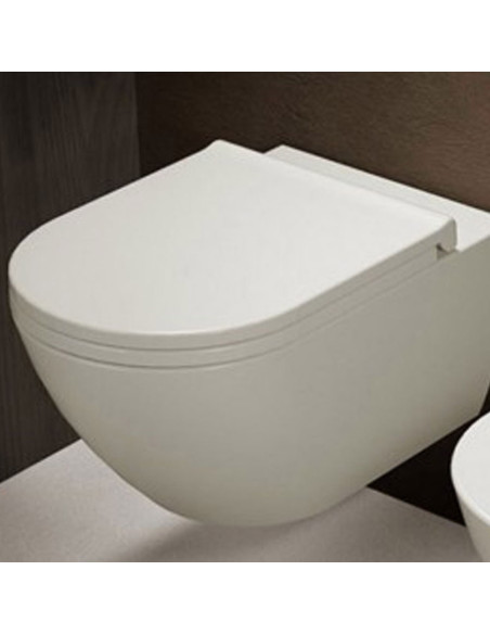 Cielo Enjoy Wall Hung MATT WHITE Toilet, bidet and seat | Quaranta Ceramiche