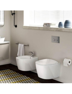 Ideal Standard Dea Wall Hung Toilet, bidet and soft close seat | Quaranta Ceramiche