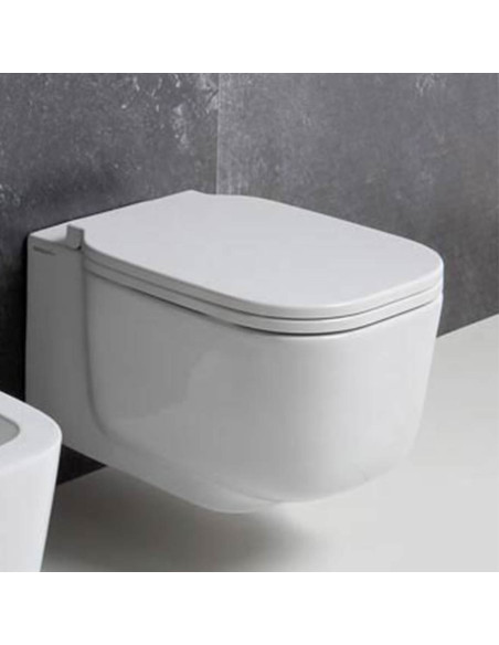 Cielo Cubika wall hung toilet with seat CUVS | Quaranta Ceramiche