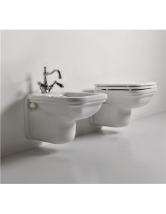 Kerasan Waldorf Wall Hung Toilet, Bidet and Seat | Quaranta Ceramiche