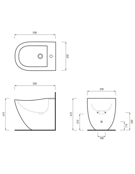 Cielo Fluid Back To wall toilet, bidet, seat FLVA + FLBI | Quaranta Ceramiche