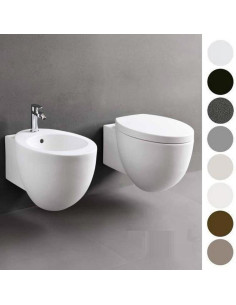 Cielo Le Giare Wall Hung MATT WHITE Toilet, Bidet, Seat | Quaranta Ceramiche
