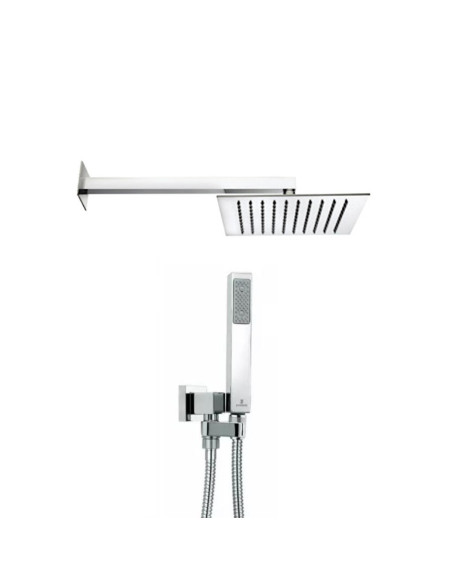 Bossini Quadro Tetis shower head plus Zen duplex 25x25