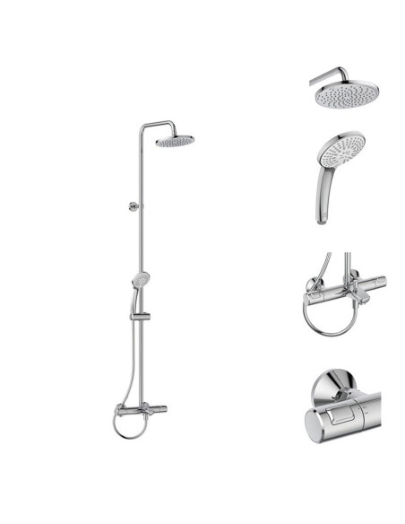 Ideal Standard Ceratherm T25 Colonna per vasca/doccia con termostatico esterno