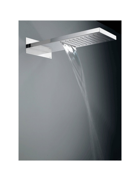 Bossini Manhattan 2 head shower with hand shower Flat One and hoses