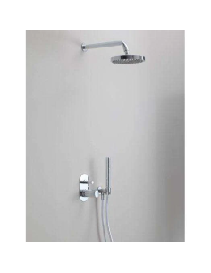 Flaminia Fold Single lever built-in shower set with diverter, shower head and hand shower