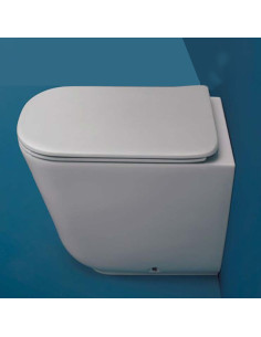 Kerasan Tribeca Norim back to wall toilet and slim soft close toilet seat