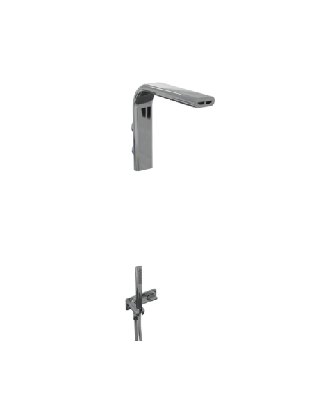 Flaminia Nokè Shower set: built-in single lever with diverter, shower head and hand shower