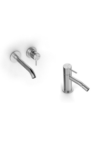 Zazzeri Z316 Stainless Steel AISI316 wall mounted Basin and bidet taps 33008113A00 33001201A00