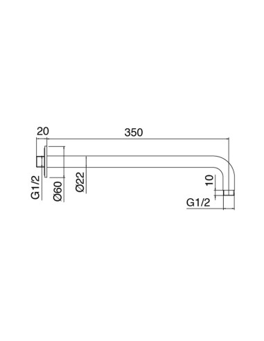 Zazzeri Z316 Stainless Steel AISI316 shower harm wit shower head, shower hand and shower mixer