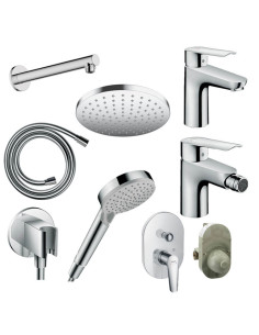 Hansgrohe Kit Logis Taps Washbasin, Bidet, Shower