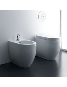 Kerasan Flo 56 Back To wall toilet, bidet, seat | Quaranta Ceramiche