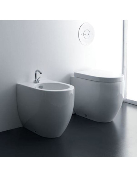 Kerasan Flo 56 Back To wall toilet, bidet, seat | Quaranta Ceramiche
