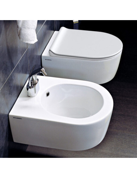 Flaminia Mini Link wall hung toilet, bidet and seat | Quaranta Ceramiche