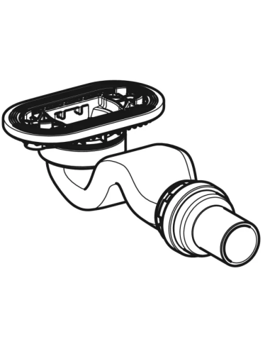 Geberit shower siphon Sestra hydraulic closing height 30 mm