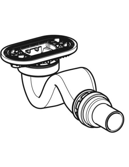 Geberit shower siphon Sestra hydraulic closing height 50 mm