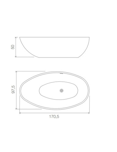 Karol Vasca freestanding Fiji White