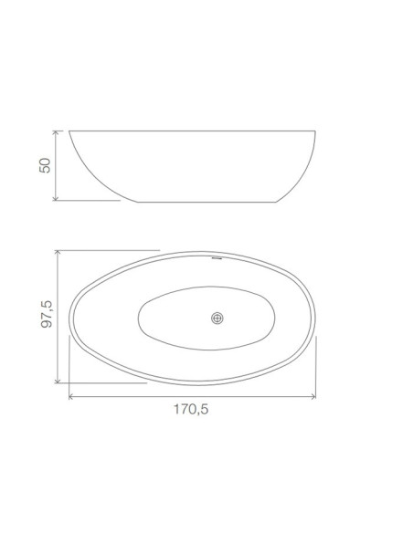 Karol Vasca freestanding Fiji White