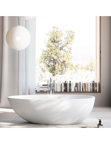 Karol Vasca freestanding Fiji White