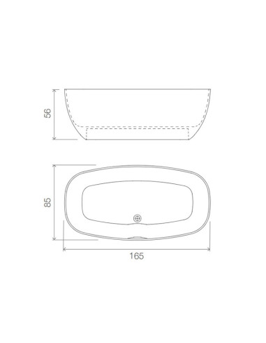 Karol Vasca freestanding Manila White