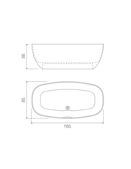 Karol Vasca freestanding Manila White