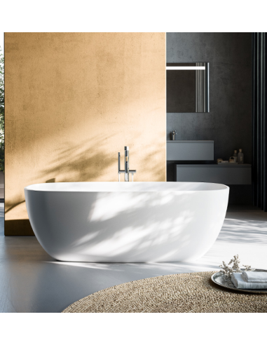 Karol Vasca freestanding Manila White