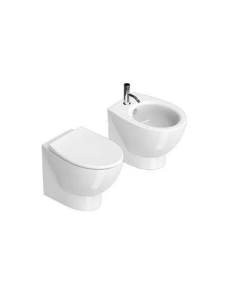 Back To Wall Sanitary Catalano Italy 52 vaso New Flush, bidet and pot cover slowed