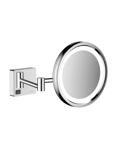 Addstoris Hansgrohe Magnifying mirror with LED light