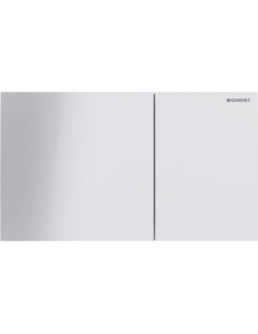 Geberit Sigma70 control plate in white glass