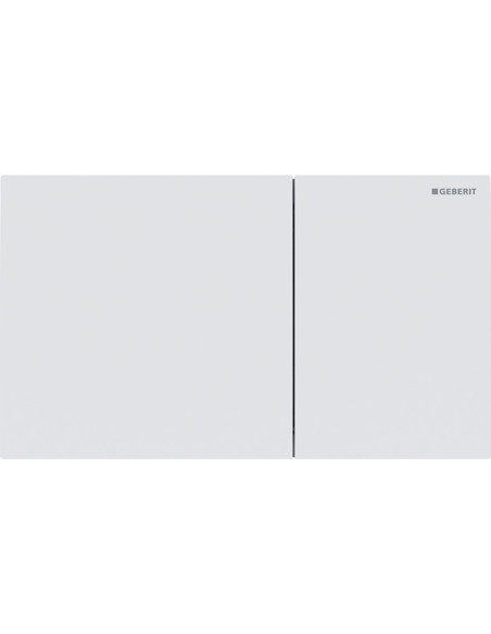 Geberit Sigma70 matt white stainless steel control plate
