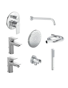 Ideal Standard Ceramix Complete Tap Kit Washbasin, bidet, shower