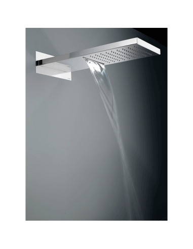 Bossini Manhattan 2 head shower with hand shower Flat One and hoses