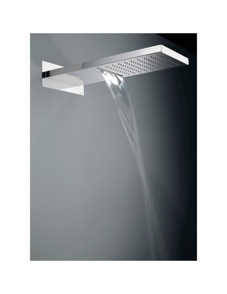 Bossini Manhattan 2 head shower with hand shower Flat One and hoses