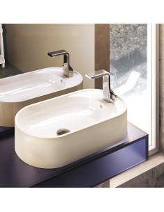 Flaminia Pass Oval Counter top Basin PS60AT | Quaranta Ceramiche