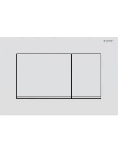 Geberit Sigma 30 control plate matt white/chrome/matt white with anti-fingerprint treatment