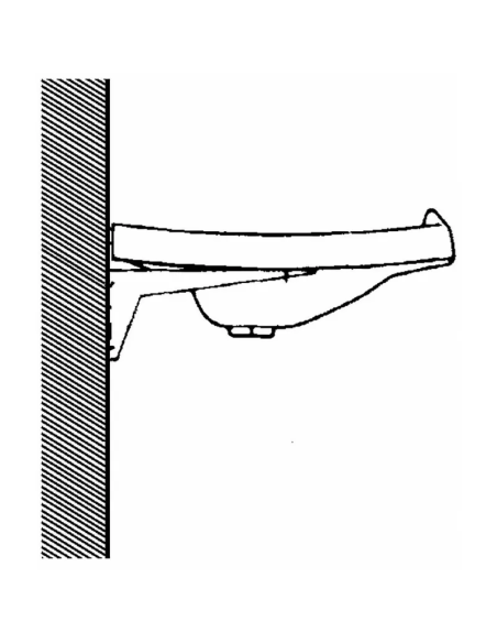 Ideal Standard Fixed support shelf for washbasin