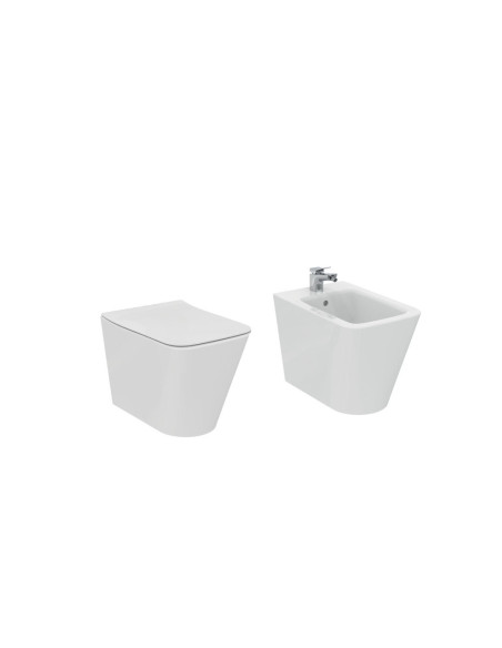 Sanitary flush wall Ideal Standard Blend Cube AquaBlade bidet vase and slowed pot cover
