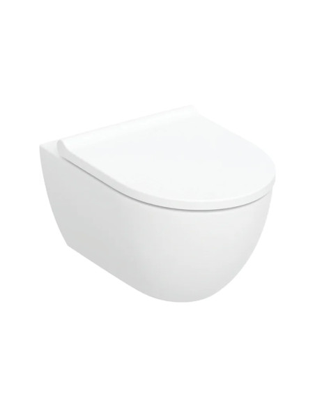 Geberit Acanto TurboFlush Wall-hung WC with Seat Cover