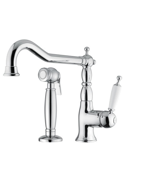 Bugnatese Oxford Sink Mixer with Separate Pull-Out Shower