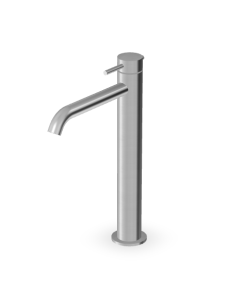 Zucchetti Helm Single-lever high-spout basin mixer brushed stainless steel