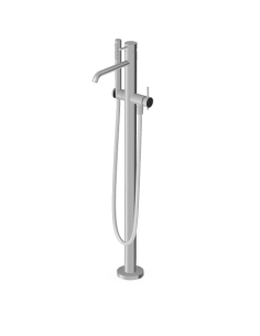 Zucchetti Helm Free-standing bathtub single-lever mixer brushed stainless steel