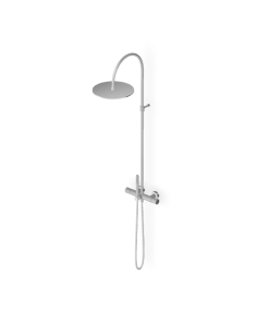 Zucchetti Helm Complete shower column brushed stainless steel