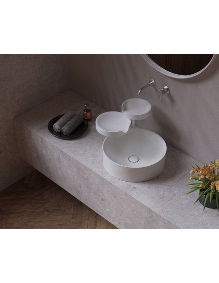 Flaminia Taki Countertop washbasin with 3 ceramic basins