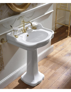 Sbordoni Palladio Single hole washbasin 64.5 cm with column included