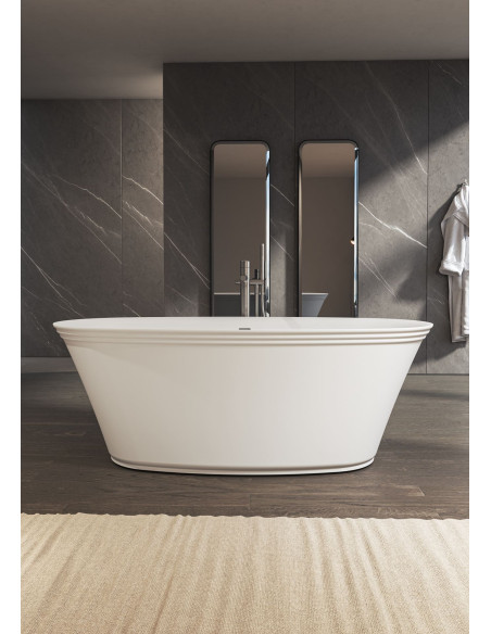 Kinedo Iconik 04 Freestanding Bathtub 170x80 in Mineral Composite