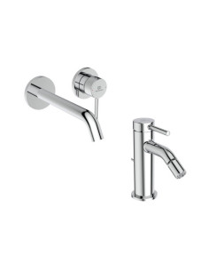 Ideal Standard Ceraline Nuovo Single-lever wall-mounted basin mixer and bidet