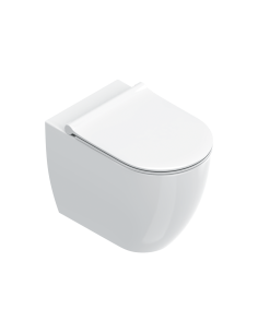 Catalano Sfera 55 Silentech back to wall toilet and slim slow-closing toilet seat