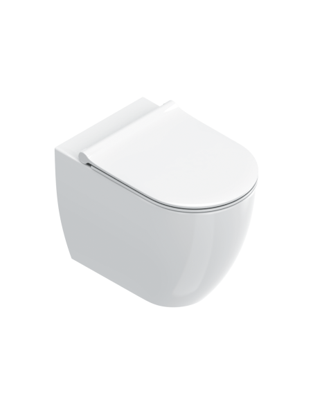 Catalano Sfera 55 Silentech back to wall toilet and slim slow-closing toilet seat